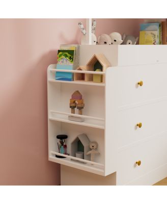 Modern Baby Dressing Table with 3 Drawers & Storage
