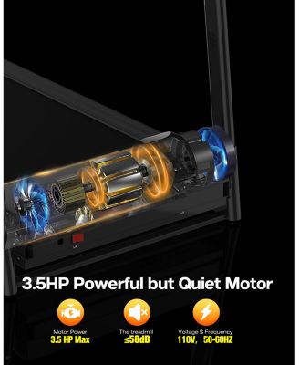 3-Level Incline Folding Treadmill for Home, Running Machine with Bluetooth Speakers, Compact Treadmill with 330lbs Capacity