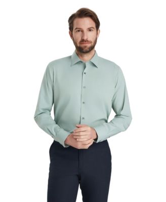 Men's Long-Sleeve Solid Dress Shirt
