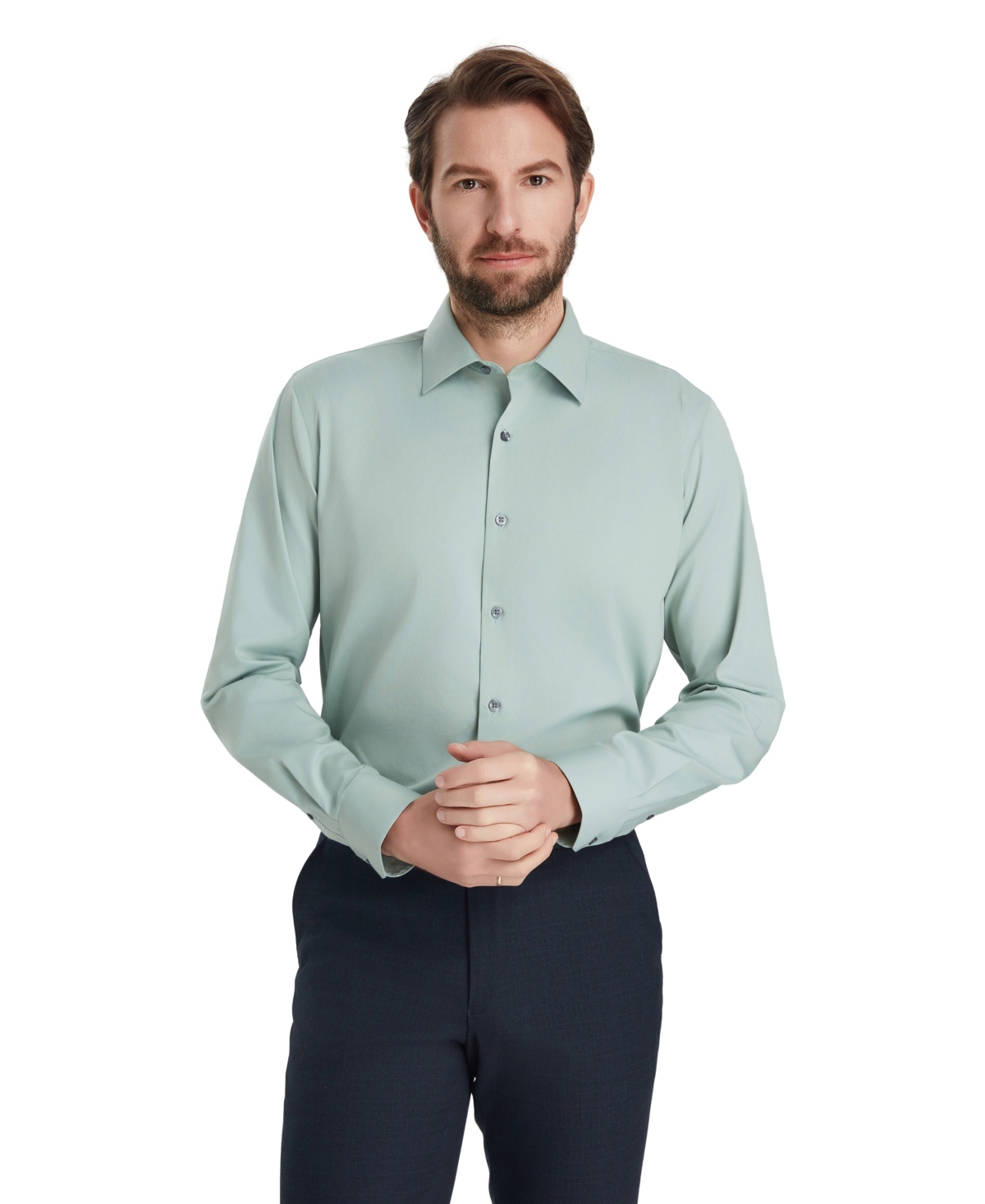 Alfani Men's Long-Sleeve Solid Dress Shirt, Macy's Exclusive