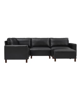 Modern Luxury 5-Piece Modular Sectional Sofa with Ottoman