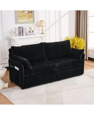 73" Convertible Sofa Bed with USB Ports