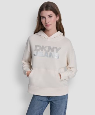Women's Stacked Rhinestone Foil Logo Hoodie