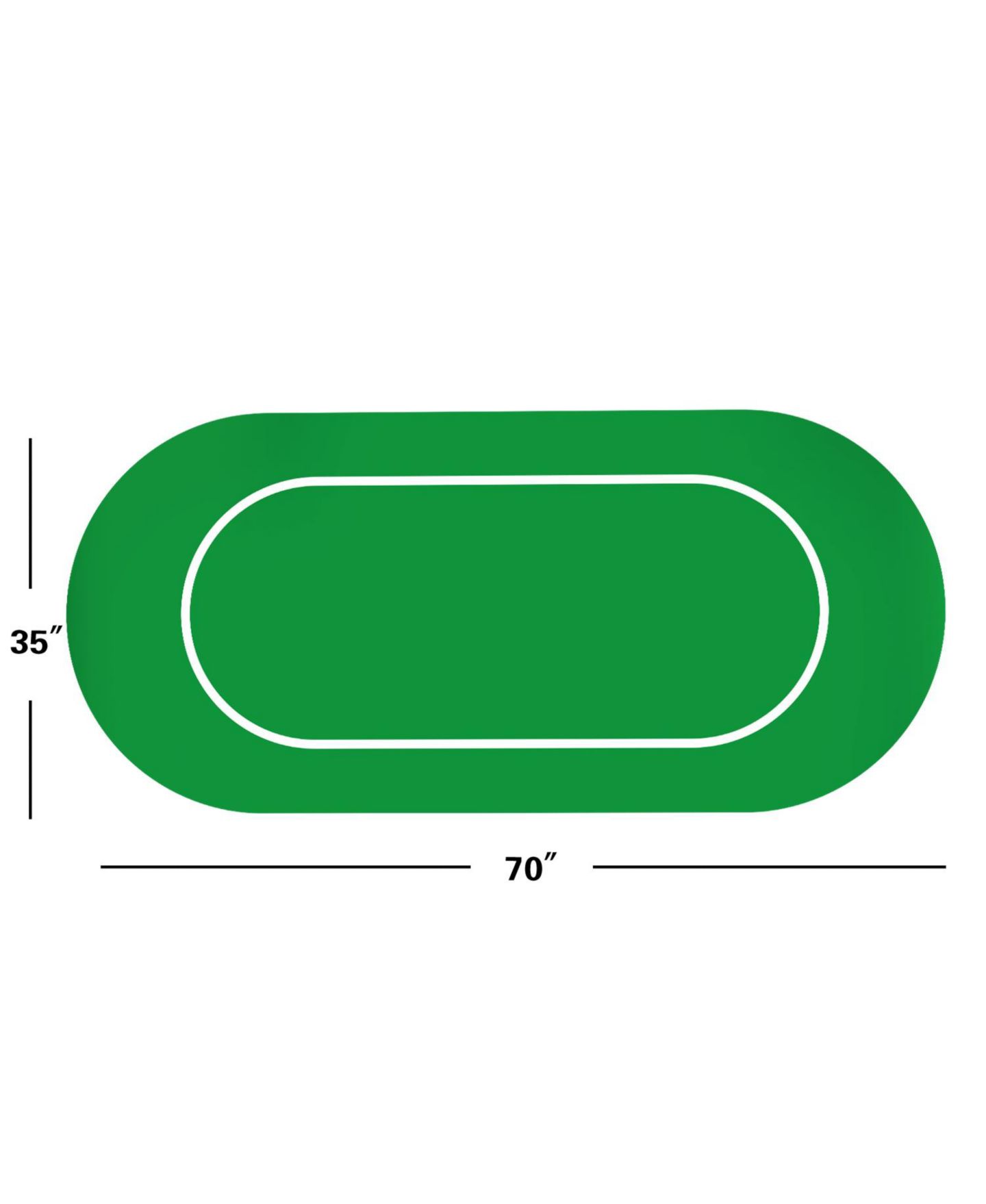 Детская игрушка GSE Games & Sports Expert Casino Card Game Non-Slip Tabletop Layout Mat, Ages 14+ — фото 2