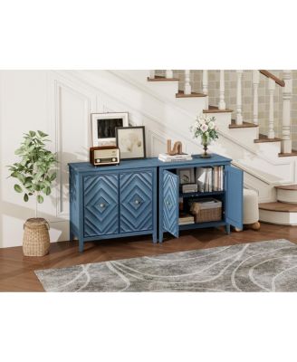 Durable MDF Cabinet with Diamond-Embossed Doors