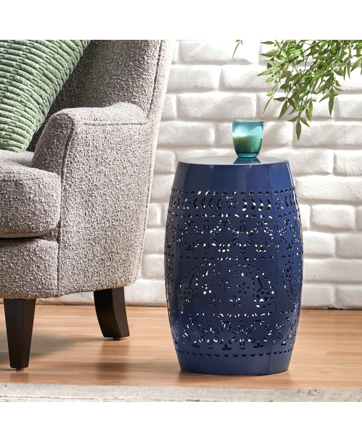 Streamdale Furniture Transitional Barrel-Shaped Metal Side Table