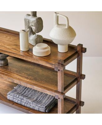 Arko bookcase in solid mango wood