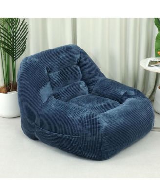 Corduroy Beanbag Couch for Living Room, Bedroom & Dorm, Cozy Cloud Mini Couch