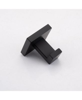 8 - Piece Bathroom Hardware Set, Stainless Steel Bath Towel Holder, Square Wall Mounted Towel Rack, Matte Black Towel Bar for Bathroom