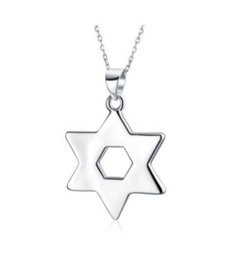 Magen Judaic Jewelry Inlay Created Opal Star Of David Pendant Necklace