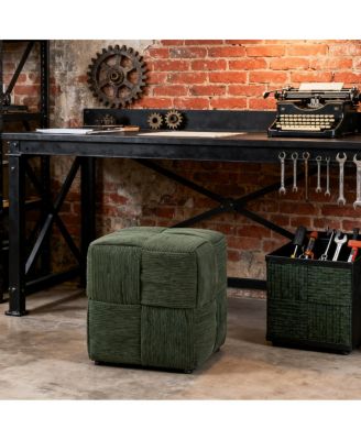 Soft Corduroy Ottoman Footrest.