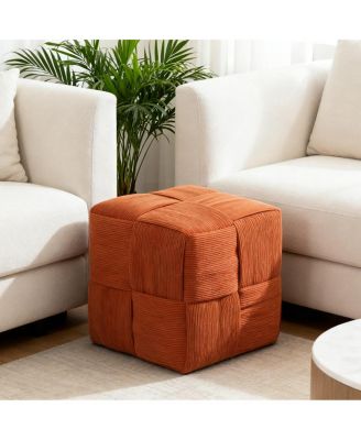 Soft Corduroy Ottoman Foot Rest