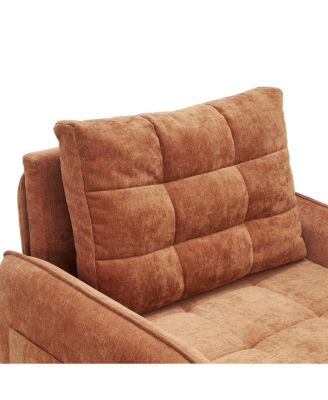 3-in-1 Sleeper Chair Bed, 80" Extra Long Pull Out Sofa with USB Charging & Storage