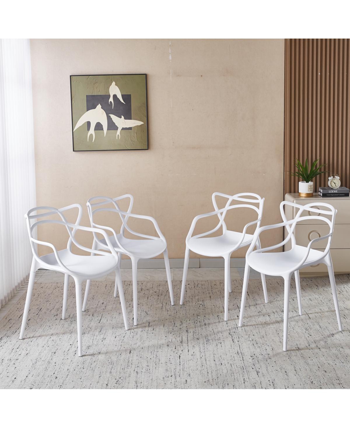 Streamdale Furniture 5pcs Dining Set, Metal Leg Table