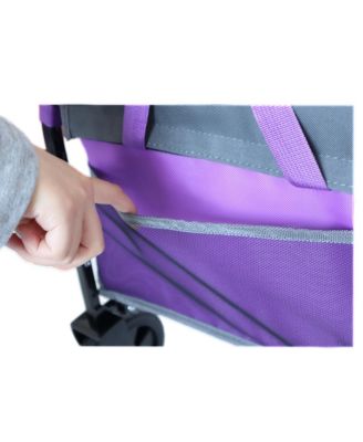 All-in-One Convertible Folding Camping Wagon Cart with Bench Seat