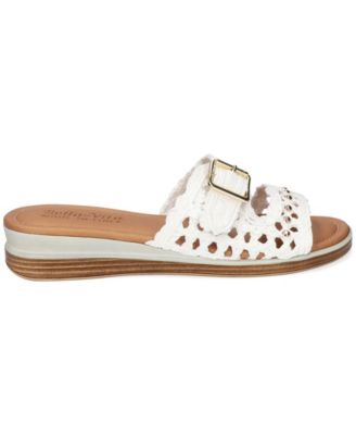 Women's Bar-Italy Slip-On Wedge Sandals