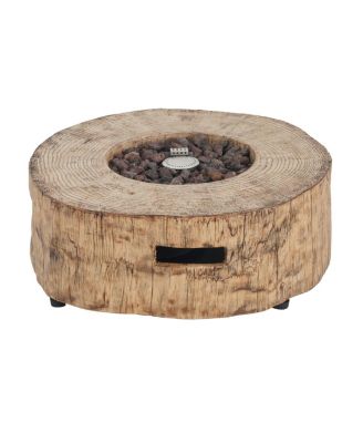  Patio Propane Fire Pit, 30,000 BTU, Wood Pattern
