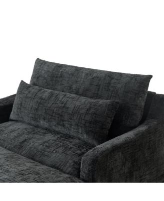 Chenille Sofa Bed, 59.5-Inch Sleeper Sofa, Loveseat