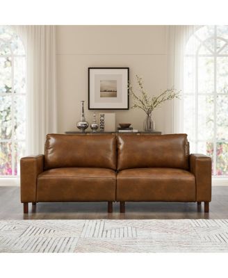 78.5" Big Loveseat for Living Room, Apartment, Faux Leather PU Couch
