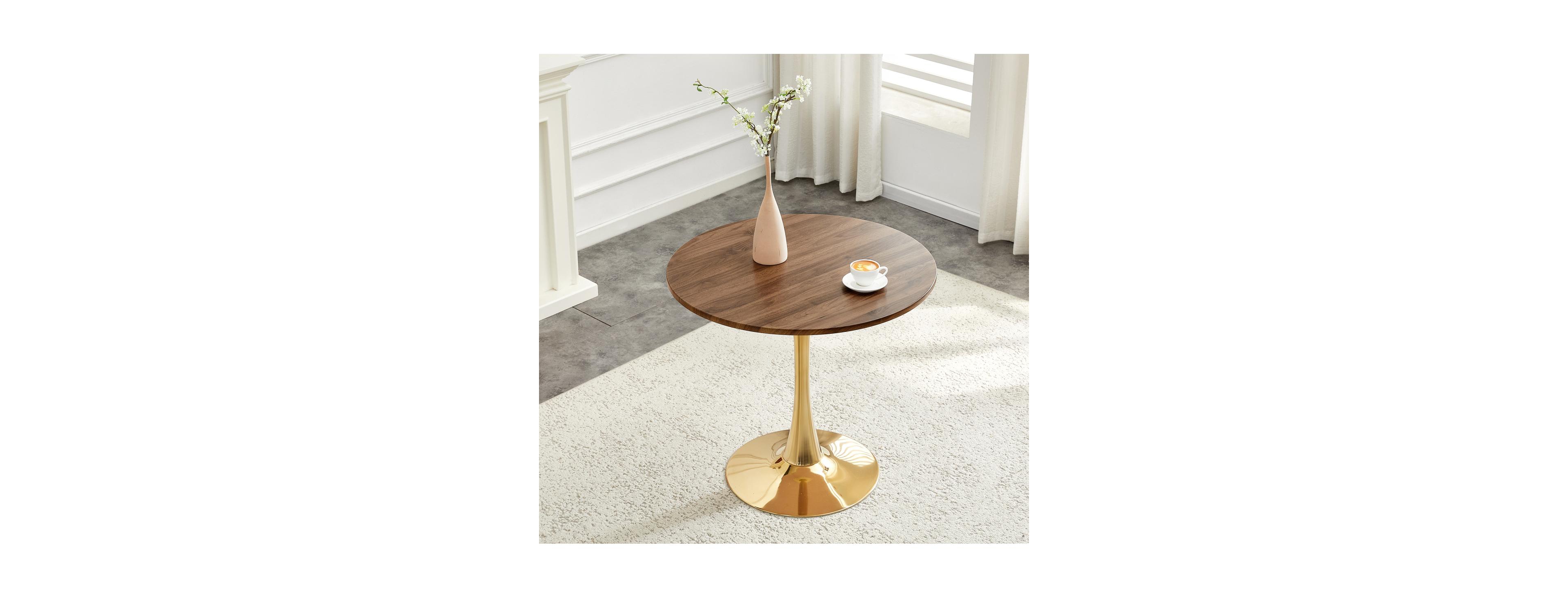 Streamdale Furniture Space-Saving Round Dining Table for Small Apartments