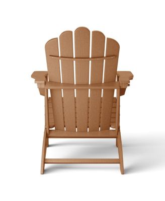 Outdoor Patio HDPE Adirondack Chair With Cup Holder