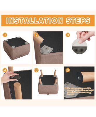 Foldable 2-in-1 Dog Stairs & Ramp, Wooden Pet Steps for Couch and Bed