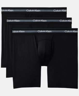 Men's Stitch-Free Waistband Long Boxer Briefs, 3-Pack