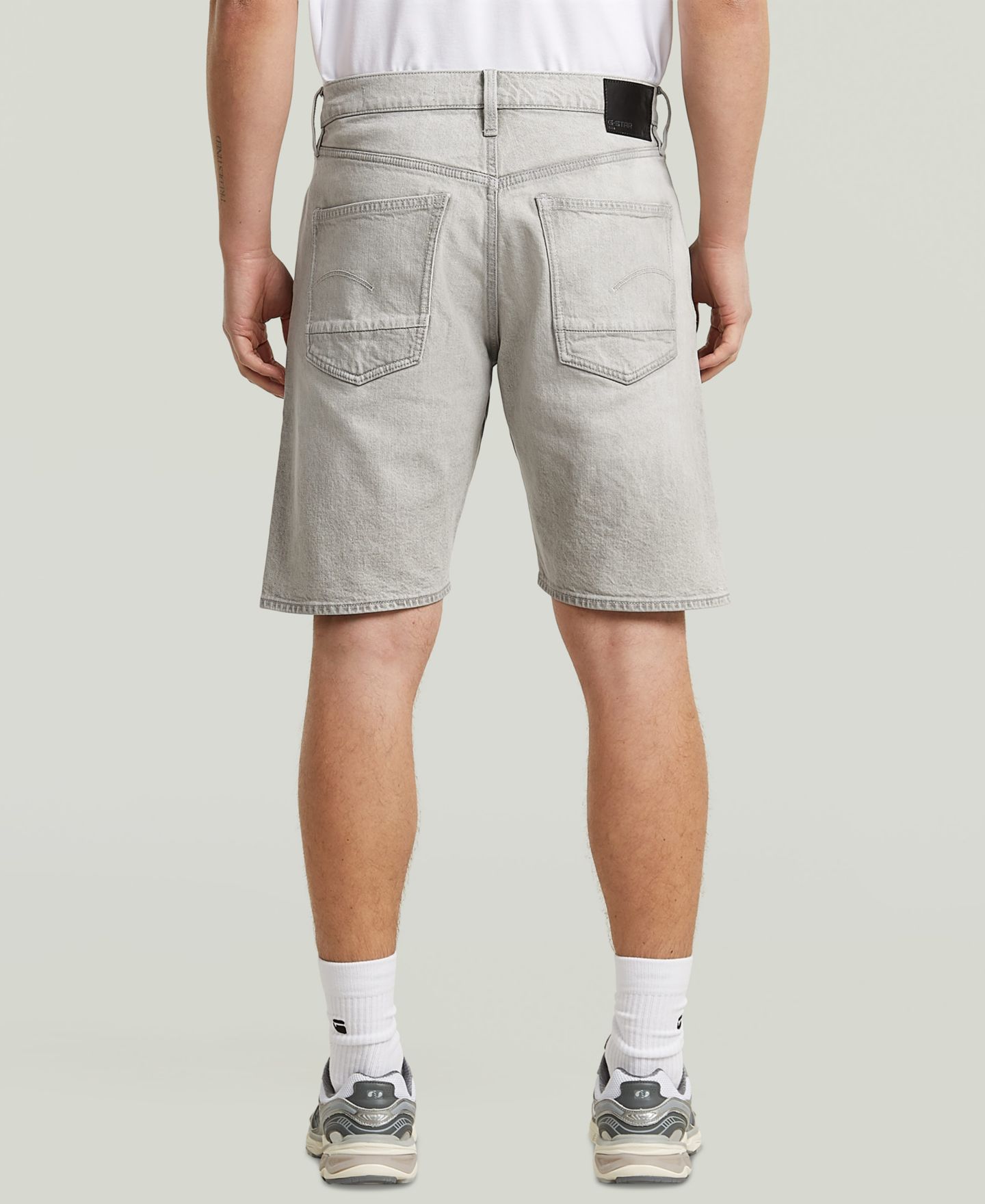 Мужские шорты G-Star Raw Dakota Clean Edge Denim Shorts, цвет: Выцветший серый — фото 5