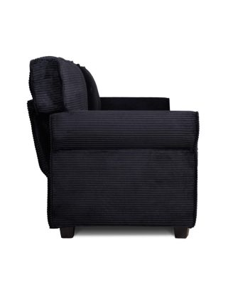 94" 3-Seater Corduroy Sofa Couch with Deep Seats & Removable Cushions