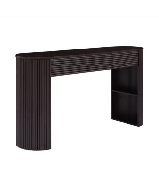 Retro Console Table with Storage, 3 Drawers