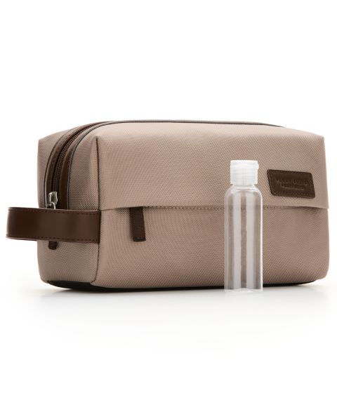 Мужские несессеры Perry Ellis Portfolio Ballistic Polyester Shave Kit Bag, цвет: Бежевый