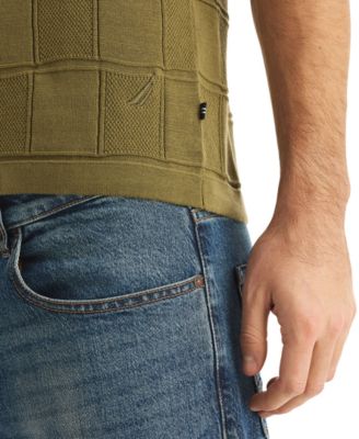 Men's Short-Sleeve Sweater Polo Shirt