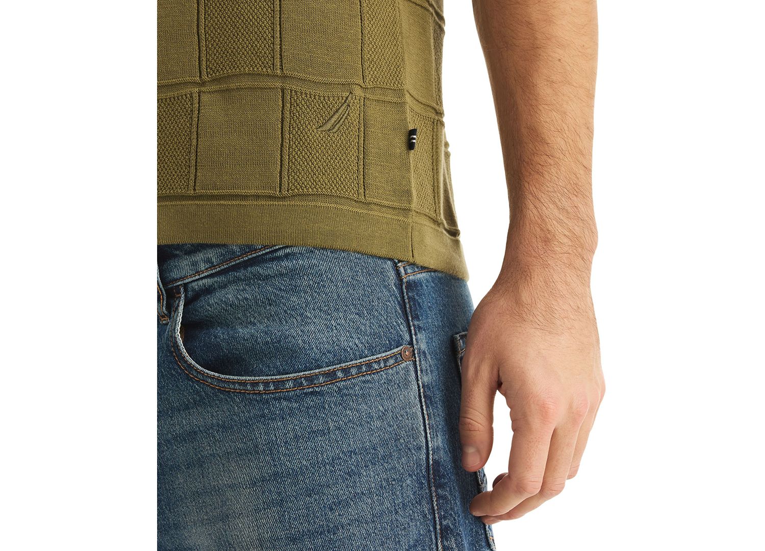 Men's Short-Sleeve Sweater Polo Shirt