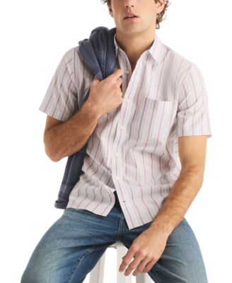 Men's Short-Sleeve Striped Shirt