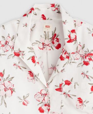 Plus Size Bennie Point Collar Camp Shirt