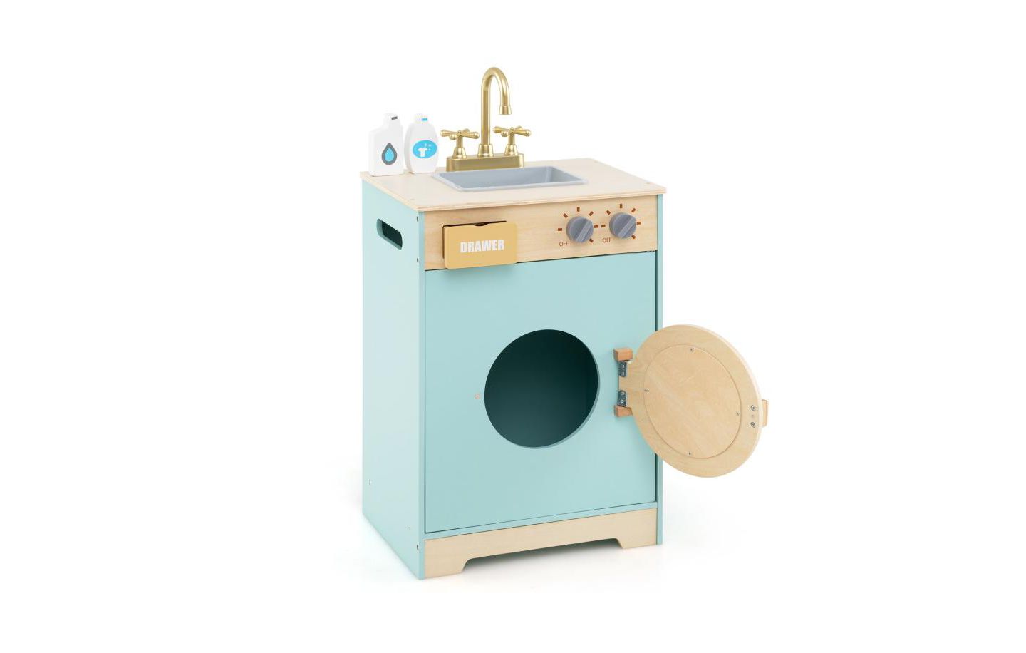 Детская игрушка Slickblue Removable Sink Washing Machine Toy, от 3 лет, цвет: Синий — фото 1