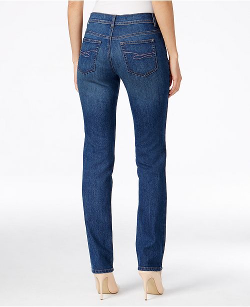 Style & Co Tummy-Control Slim-Leg Jeans, Created for Macy's - Jeans ...