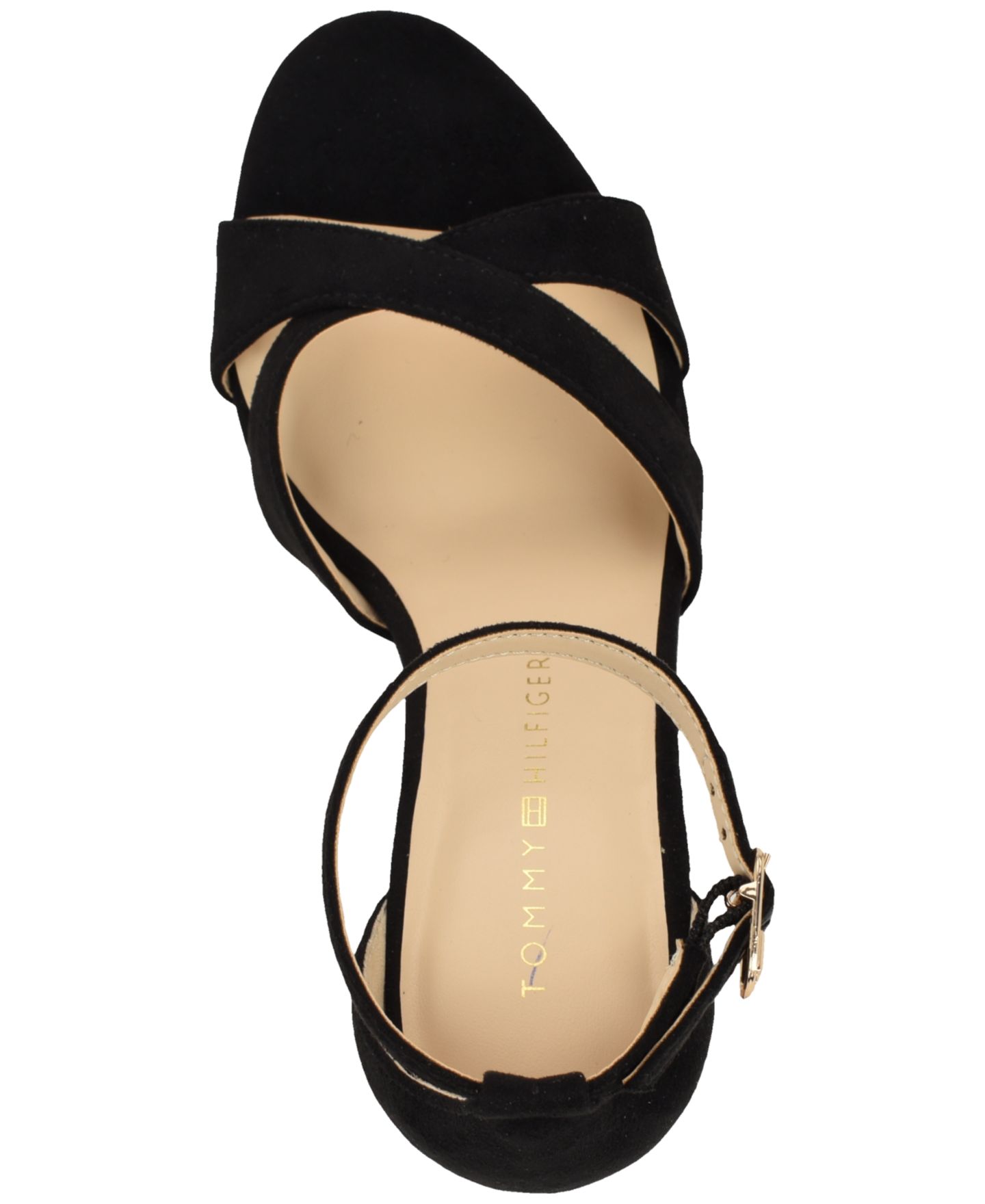 Женские сандалии Tommy Hilfiger Zuline High Block Heel Dress Sandals, цвет: Чёрный — фото 4