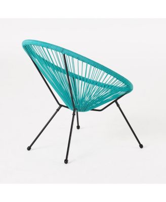 Streamdale Outdoor Faux Rattan Woven Steel Frame Chair