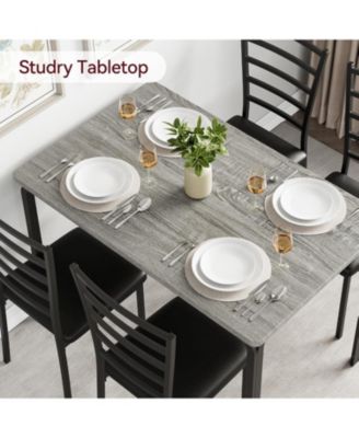 Dining Table for 2 Small Table and Chairs Set of 2 Dinette Set for 2 Square Dinner Table Set 3 Piece Kitchen and Dining Room Sets