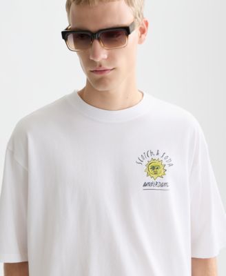 Men's Front and Back Artwork Loose-Fit T-Shirt