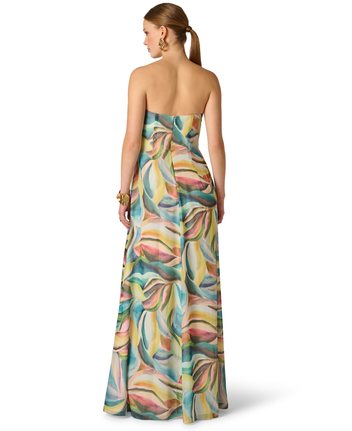 Женские платья Adrianna Women's Printed Chiffon Long Dress — фото 6