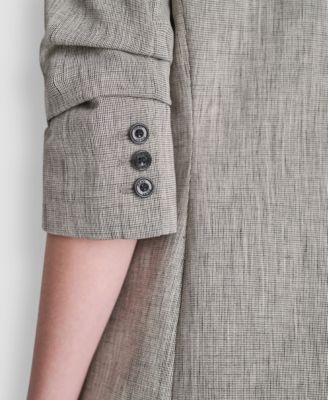 Petite Notch Collar One Button Jacket