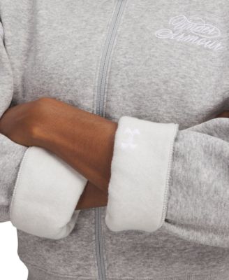 Women's Rival Script Crop Full-Zip Sweatshirt