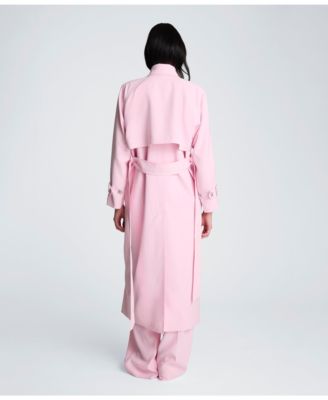 Women's Long-Sleeve Notch Collar Trench Coat