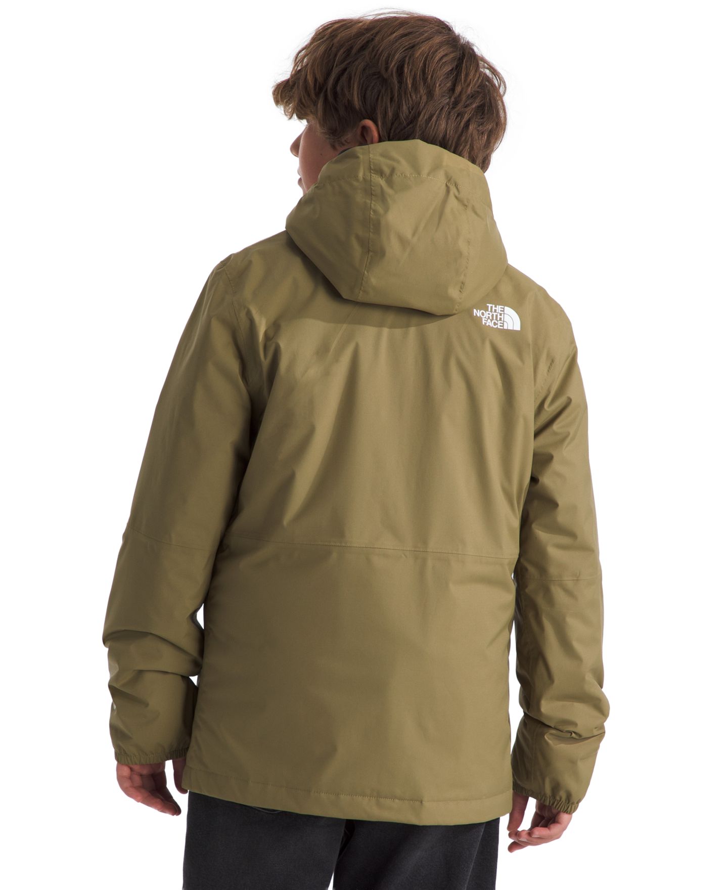 Детская утеплённая куртка-дождевик The North Face Antora с капюшоном, 6-20, цвет: Кедровый — фото 6