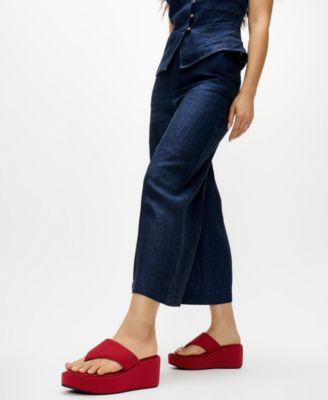 Women's Flatforms Wedge Toe-Post Sandals