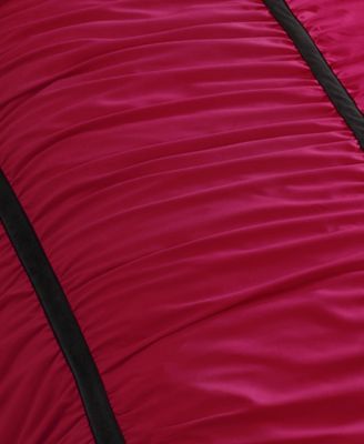 Amelie Velvet Bows Ruched 2-Pc. Comforter Set, Twin/Twin XL