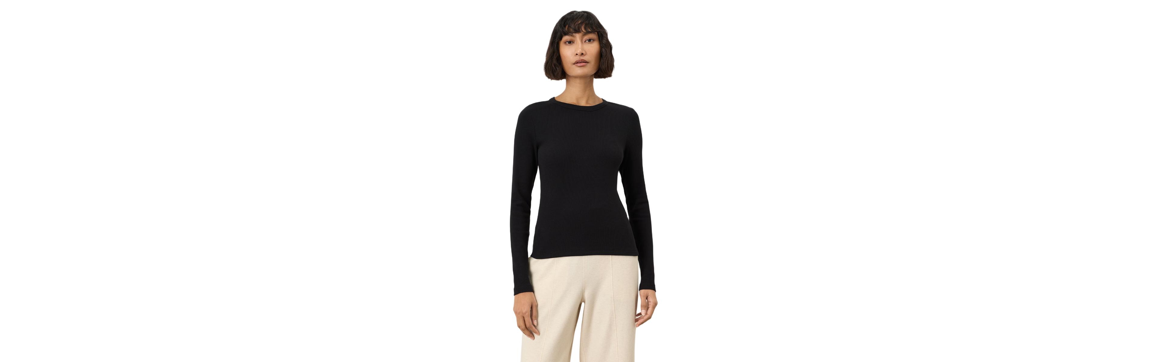 Pact Women's Organic Cotton Perfect Rib Layering Long Sleeve