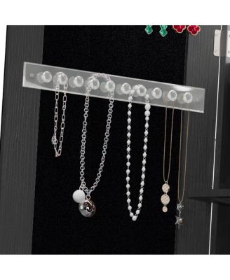 360° Swivel Jewelry Cabinet with Full Length Mirror